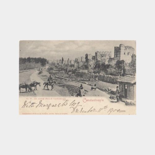 1900 Yedikule Surları Konulu Kartpostal
