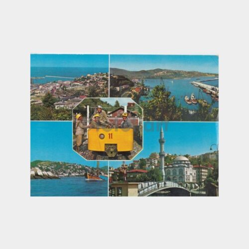 1970 Zonguldak 5 Değişik Görünüş Kartpostal