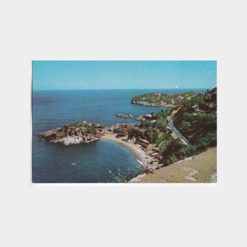 1974 Zonguldak Kapuz Plajı Görünüş Kartpostal