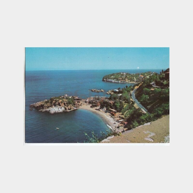 1974 Zonguldak Kapuz Plajı Görünüş Kartpostal