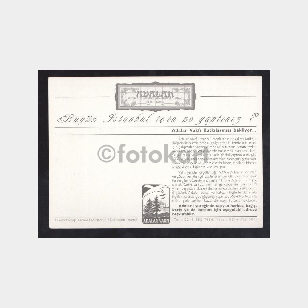 İstanbul - Adalar Kartpostal Serisinden Kartpostal - Görsel 2