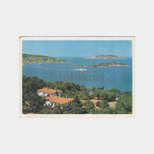 1970 Adalar Kaşık Adası Konulu Kartpostal