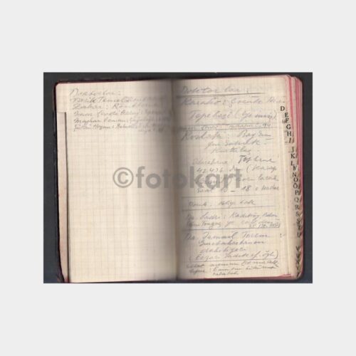 1940 Eski Bir Adres Defteri (100 Sayfa)