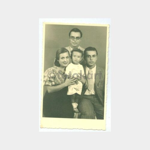 1940 Aile Görünüş Stüdyo Fotoğraf