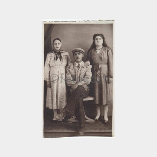 1940 Taşra Ailesi Stüdyo Fotoğraf