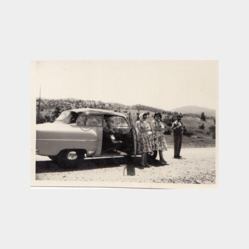 1959 Eski Otomobil ve Aile Konulu Fotoğraf