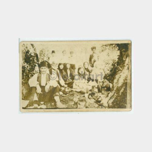 1924 Türk Aile Mesirede Fotoğraf