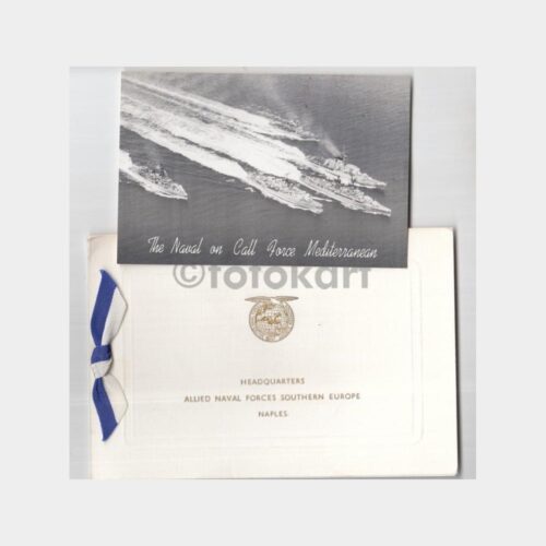 1960 Güney Avrupa Müttefik Deniz Kuvvetleri Tebrik Kartı