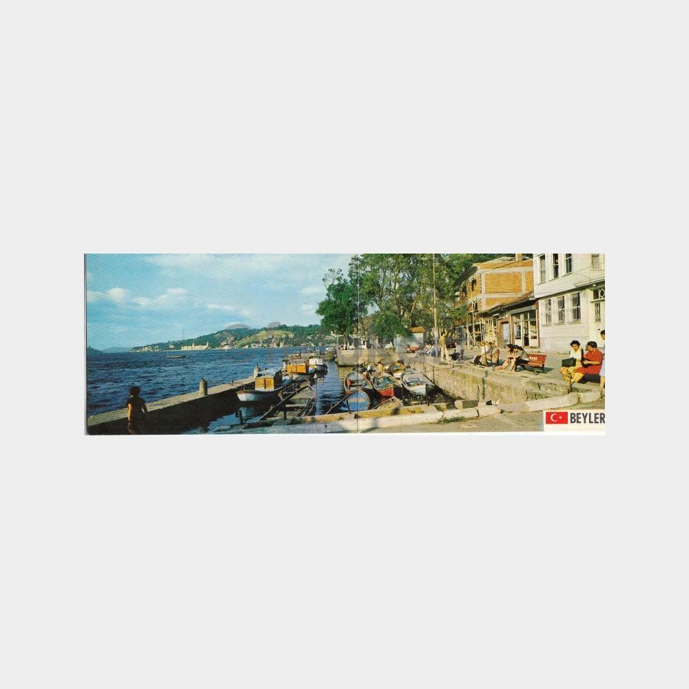 1978 İstanbul Boğaziçi Beylerbeyi Panoramik Görünüş Kartpostal