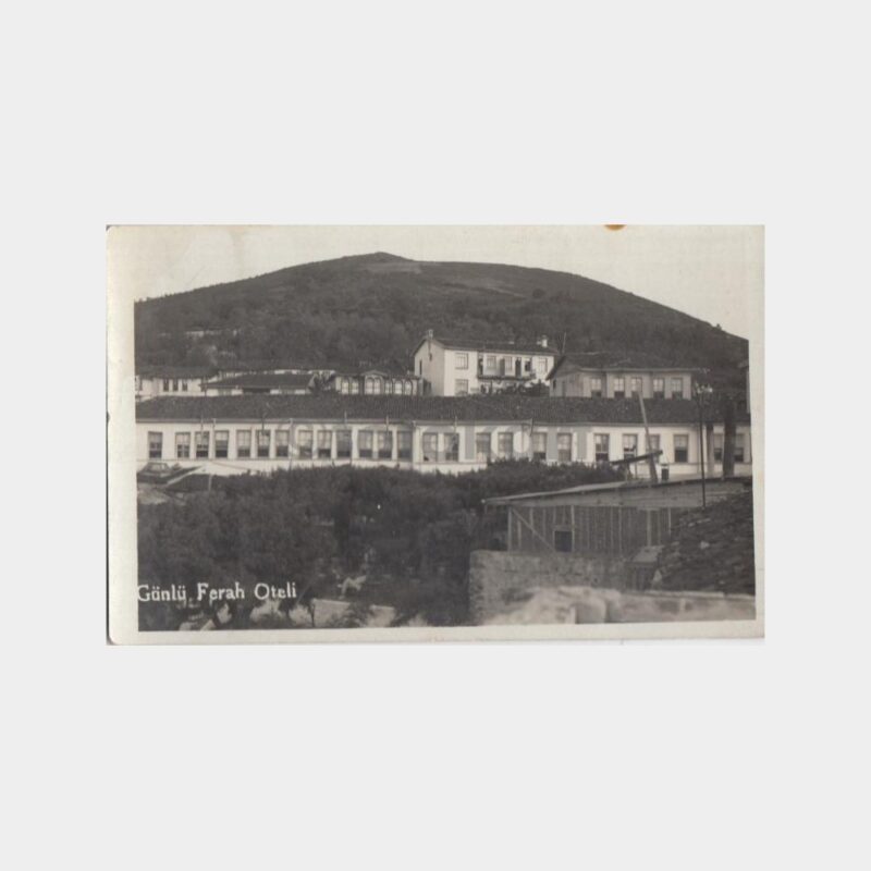 1940 Bursa Gönlüferah Oteli Görünüş Kartpostal