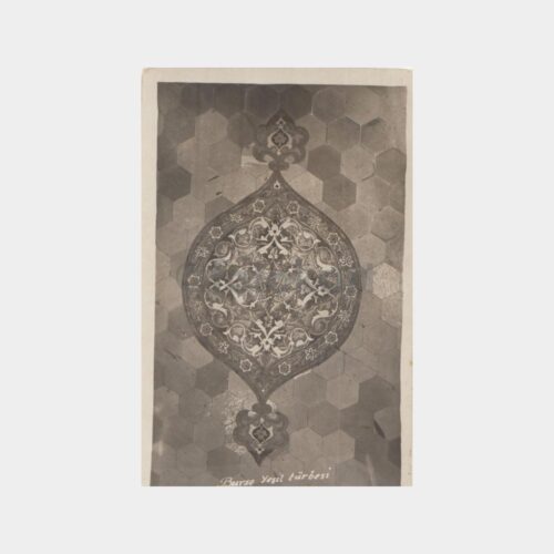 1940 Bursa Yeşil Türbe Çinileri Konulu Kartpostal