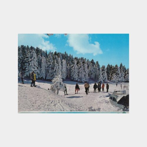 1971 Bursa Uludağ Kış Konulu Kartpostal