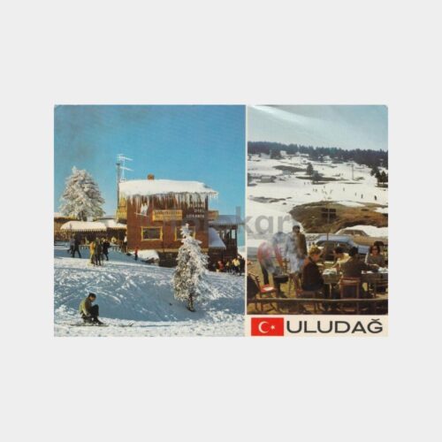 1980 Bursa Uludağ Beceren Otel Konulu Kartpostal