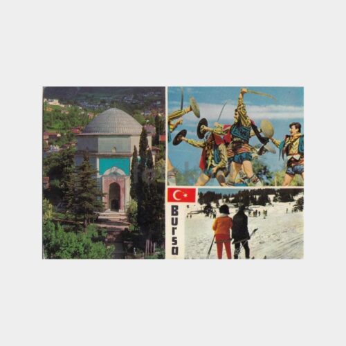 1980 Bursa Muhtelif Görünüş Kartpostal