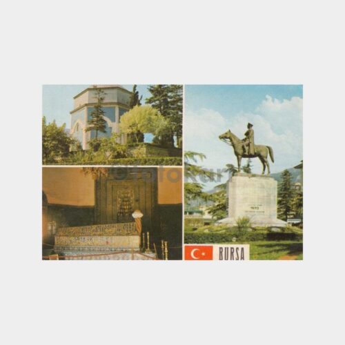 1980 Bursa Muhtelif Görünüş Kartpostal