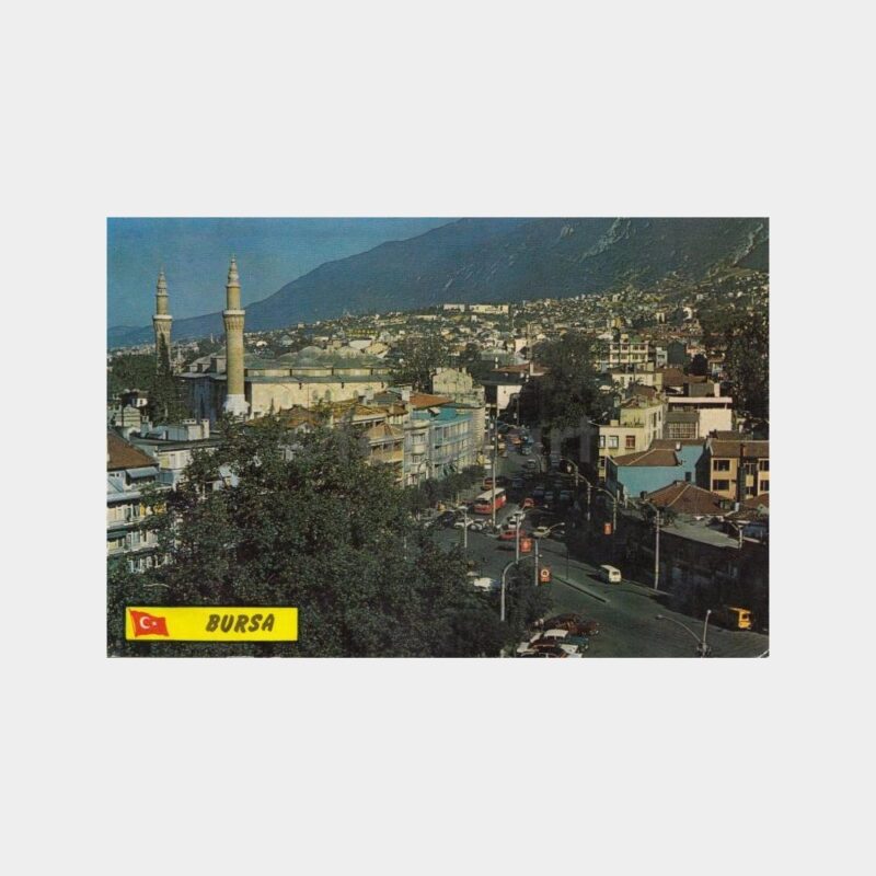 1980 Bursa Muhtelif Görünüş Kartpostal