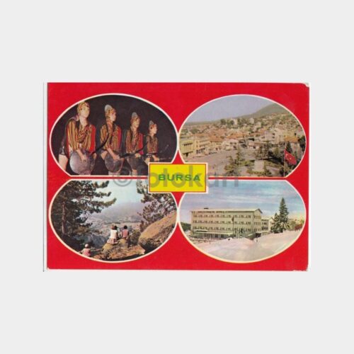 1975 Bursa 4 Değişik Görünüşü Kartpostal