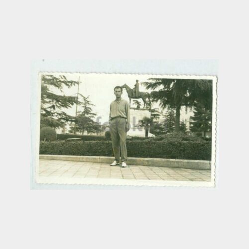 1940 Bursa Atatürk Heykeli Önü Bay Fotoğraf