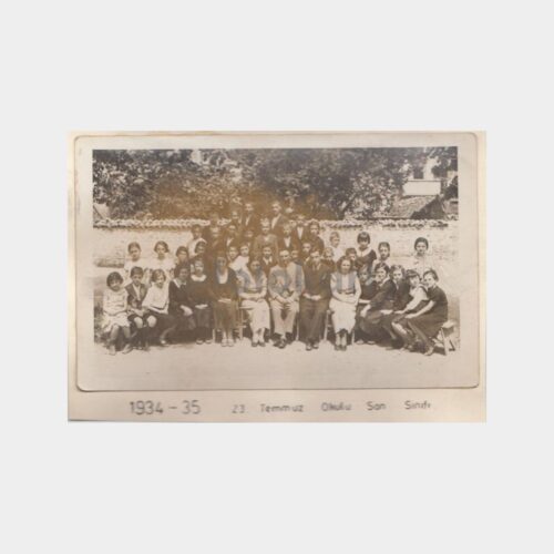 1934 Bursa 23 Temmuz Okulu Konulu 2 Adet Fotoğraf