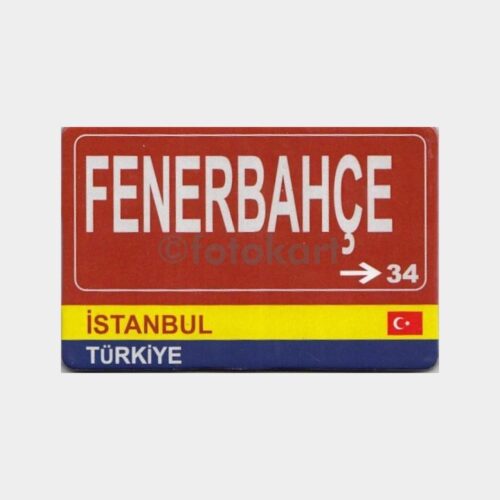 Yön Levhası Şeklinde Fenerbahçe Konulu Magnet