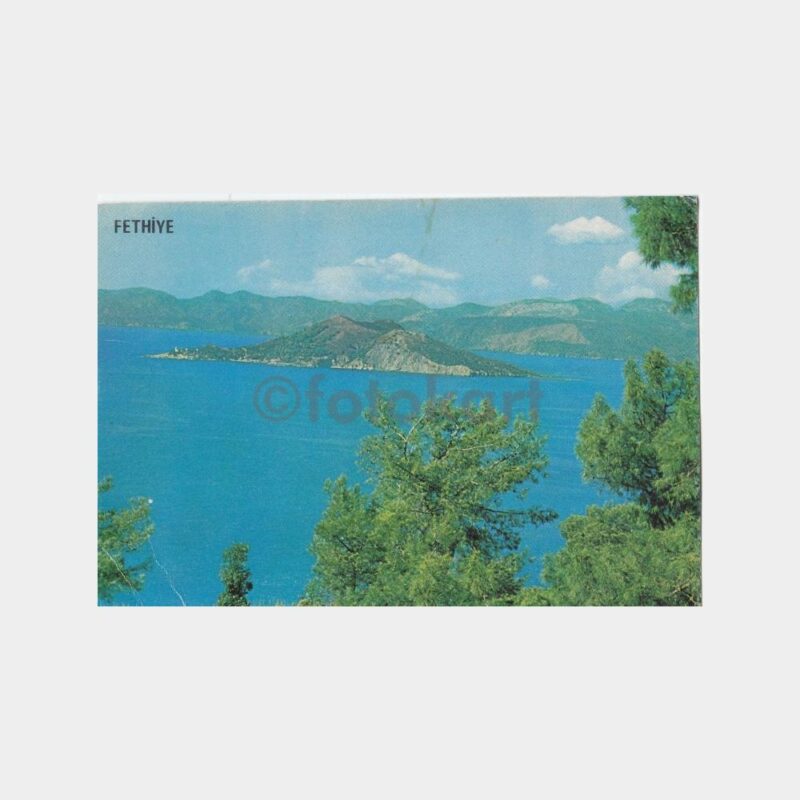 1974 Fethiye Adalar Görünüş Kartpostal