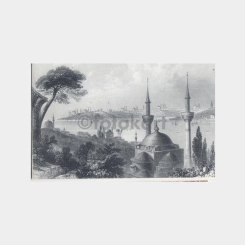 İstanbul Gravür Baskılı -İplik Ticareti- Tebrik Kartı