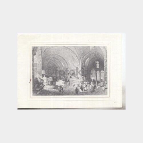 Kapalıçarşı Gravür Baskılı Tebrik Kartı