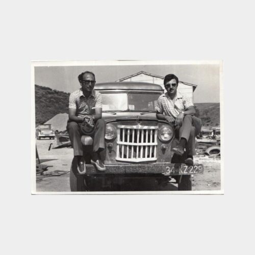 1973 İnşaat Şantiye Jeep Araç Konulu Fotoğraf