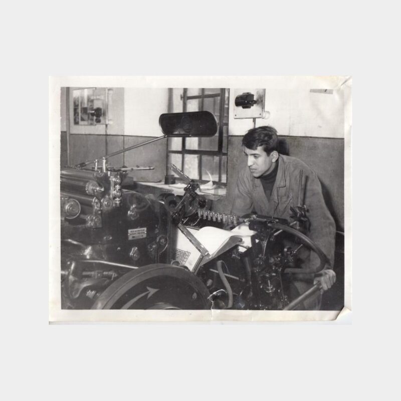 1960 Matbaacılık Tarihi Konulu 5 Adet Arşiv Fotoğraf