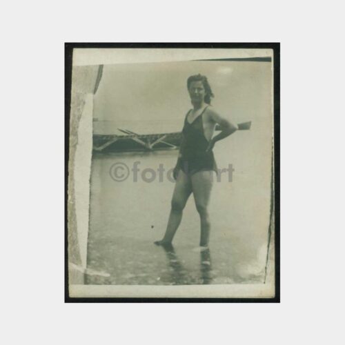 1931 İstanbul Plaj Kadın Görünüş Fotoğraf