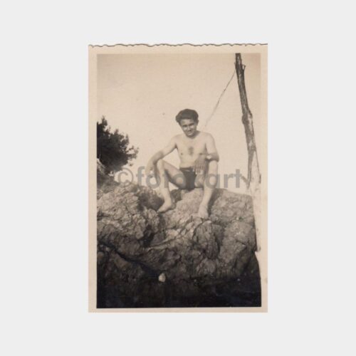 1940 Plaj Kültürü Konulu Genç Fotoğrafı