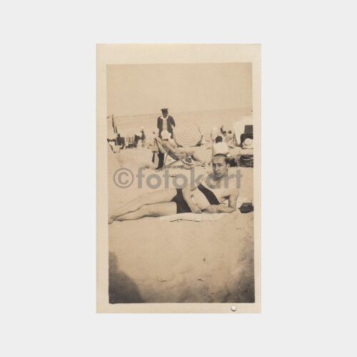 1940 Plaj Kültürü Bay Konulu Fotoğraf