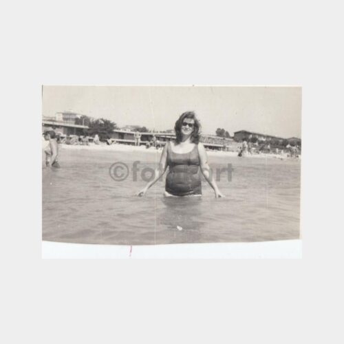 1973 Florya Plajı Kadın Konulu Fotoğraf