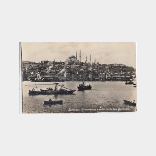 1936 Süleymaniye Haliç Konulu Kartpostal