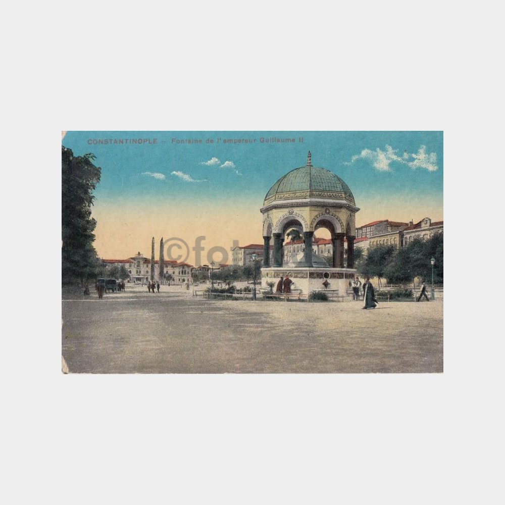 1920 Sultanahmet Alman Çeşmesi Görünüş Kartpostal