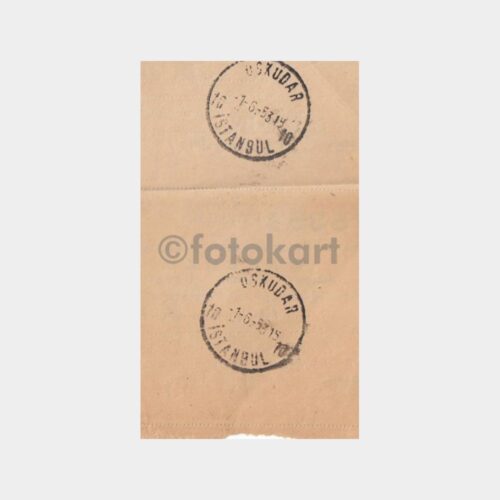 1953 Üsküdar Posta Damgalı Makbuz