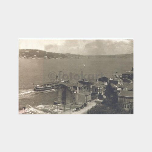 Eski Üsküdar Boğaziçi Baskı Karton Resim