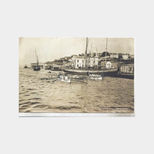 Eski Üsküdar Kürekçiler Baskı Karton Resim