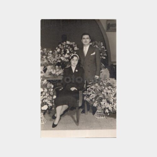 1960 İzmir Foto Gagin Stüdyo Aile Fotoğraf