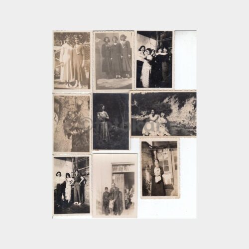 1933 İstanbul Aile Albümünden 9 Adet Fotoğraf