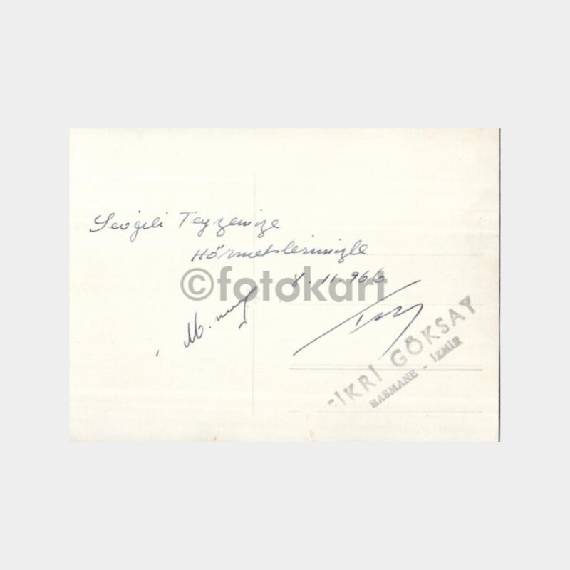 1966 İzmir Foto Fikri Göksoy Stüdyo Aile Konulu Fotoğraf - Görsel 2