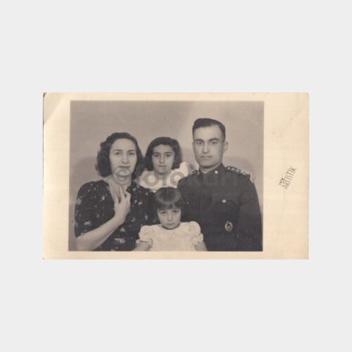 1940 Foto Artistik Stüdyo Aile Fotoğraf