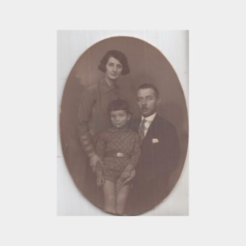 1928 Aile Konulu Elips Şekilde Fotoğraf