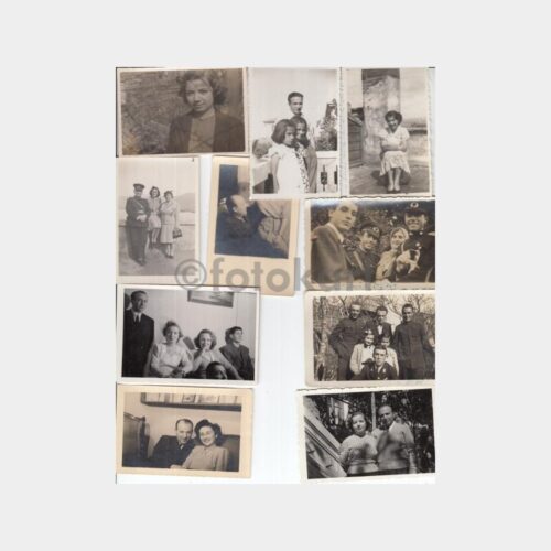 1940 Aile Albümünden Çıkma 19 Adet Fotoğraf Lotu