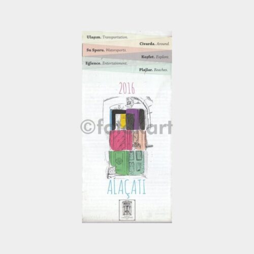 Alaçatı Haritası Turistik Yayını