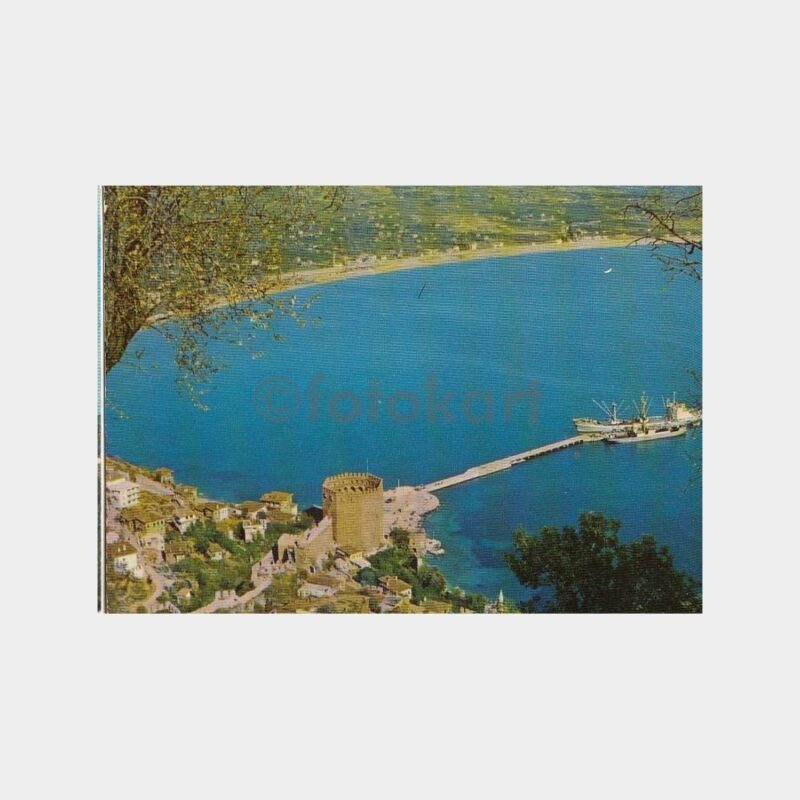 1975 Alanya Genel Görünüş Kartpostal
