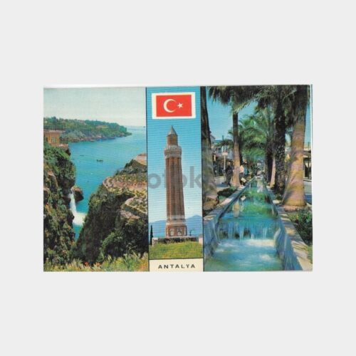 1975 Antalya 3 Görünüş Kartpostal