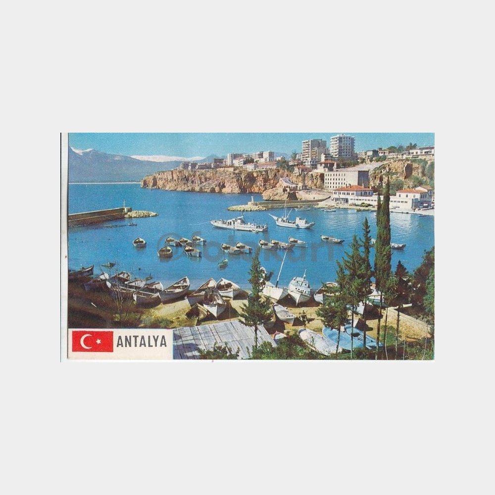 1979 Antalya Liman Genel Görünüş Kartpostal