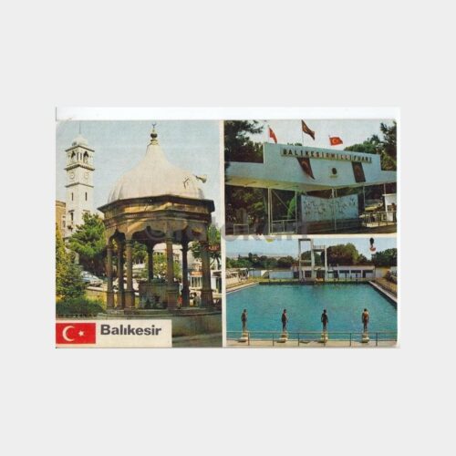 1975 Balıkesir 3 Görünüş Kartpostal
