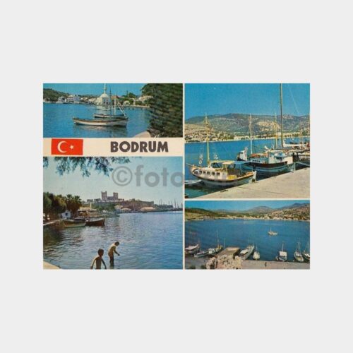 1981 Bodrum 4 Görünüş -Postadan Geçmiş- Kartpostal